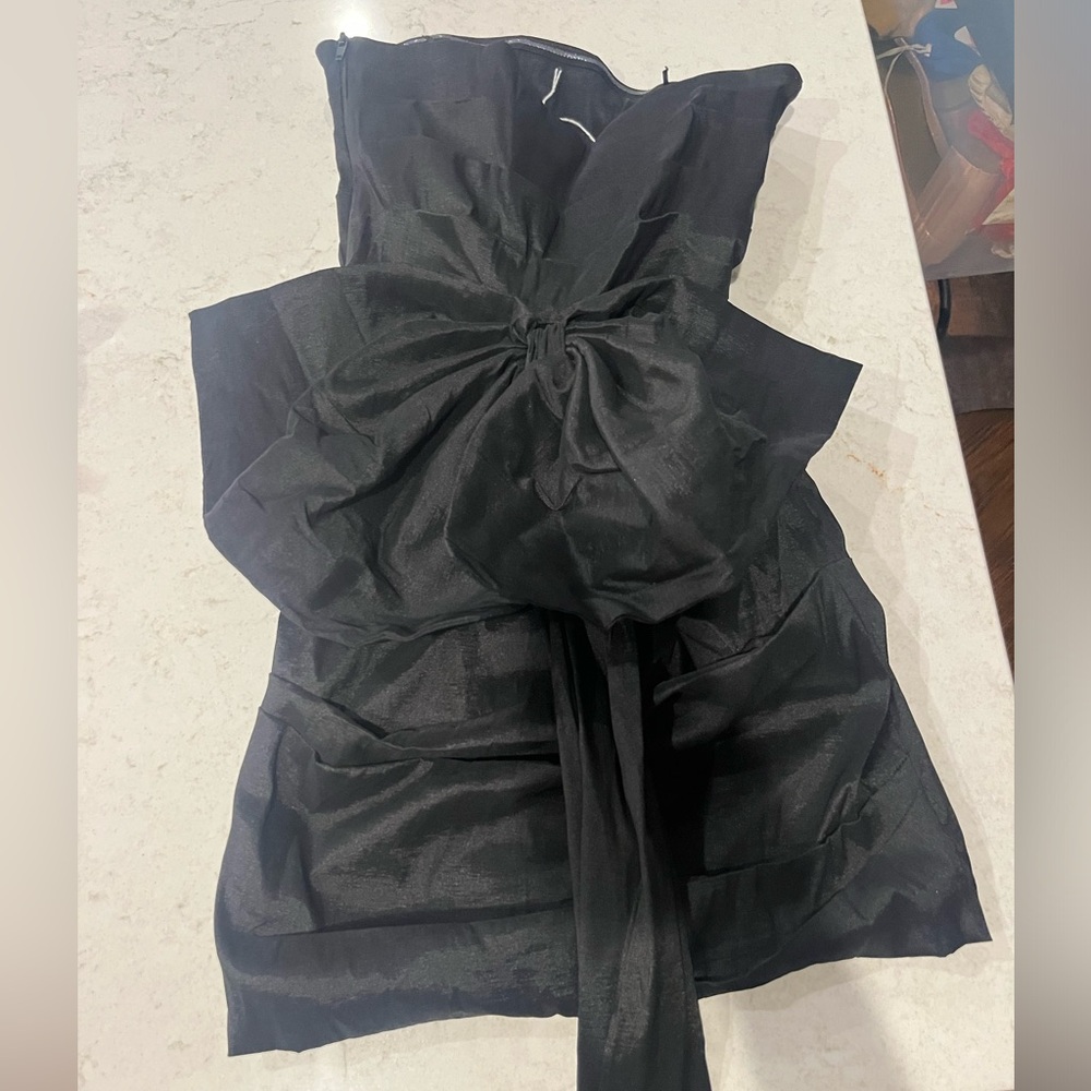Windsor black bow dress